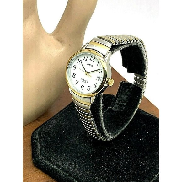 Timex Women\'s Watch TW2U79100 Indiglo Quartz Two Tone White Dial Expansion Band main image 8